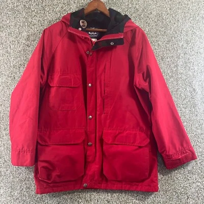 Chaqueta Woolrich para mujer roja mediana manga larga safari al aire libre explorar EE. UU. Foto 1 de 4