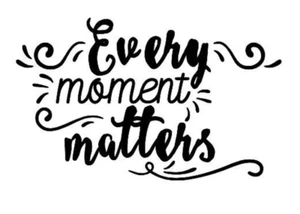 Calcomanía de vinilo espejo de pared Every Moment Matters decoración de habitación pegatina motivación cotización - Imagen 1 de 1