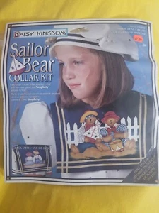 Vintage Simplicity Daisy Kingdom Sailor Bear Kid's Designer Collar Kit NIP - Picture 1 of 2