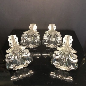 Retro Art Deco Scroll Clear Lucite Plastic Curtain Tie Pull Backs Vintage 4 - Picture 1 of 20