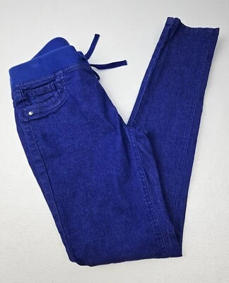 Justice Girls Size 14 Denim Pull On Blue Jeans Drawstring Waist 28/28 - Image 1 of 4