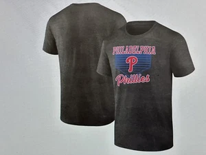 Philadelphia Phillies MLB Men's Charcoal Gray Core T-Shirt Size Large - NWT - Picture 1 of 8