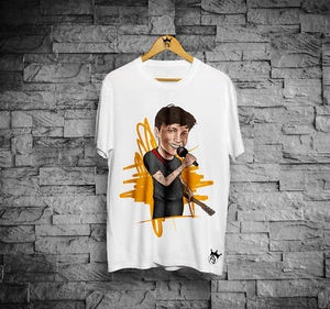 T-Shirt maniche corte cantante musica, maglia fan Ultimo cartoon uomo e donna - Imagen 1 de 5