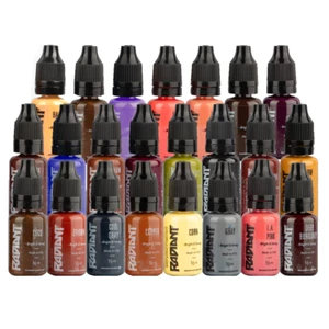RADIANT COLORS REALISM 23 COLOR TATTOO INK SET - 1/2OZ BOTTLES - Picture 1 of 6