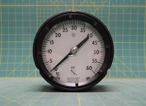 Ashcroft 4.5" Maxi-Safe Pressure Gauge 0-60 PSI 1/4" NPT Back Connect 451279AS - Picture 1 of 7