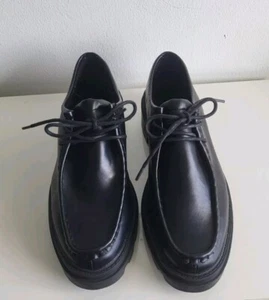 Zapatos Oxford para mujer Asos Moc Toe Derby grueso plataforma tacón talla 10 EE. UU. - Imagen 1 de 8
