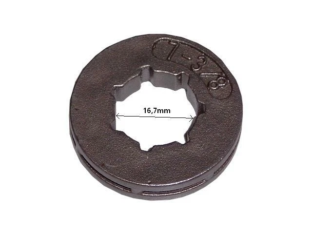 SÄGENSPEZI Ruota ad anello 3/8" 7Z 16,7 mm adatta per Stihl MS261 Ring Rim