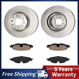 312mm Front Brake Rotors & Ceramic Pads for Volkswagen Golf 2015 2017 Audi A3 - Picture 1 of 14