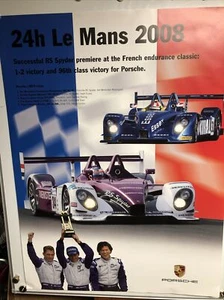 VINTAGE FACTORY Porsche Posters 24h Le Mans 2008 RS Spyder - Picture 1 of 5