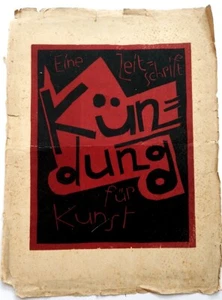 Karl Schmidt-Rottluff Kündung - Art Magazine Cover Wooduct Expressionist 1920 - Picture 1 of 3