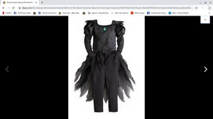 Size 5/6 Girls small Wicked Witch Of The West ~ Wizard of Oz ~ Disney Costume N - Picture 1 of 4