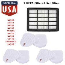 Vacuum Filter Kit for Shark Navigator Lift-Away  Cleaners  NV350,UV440,UV490CC