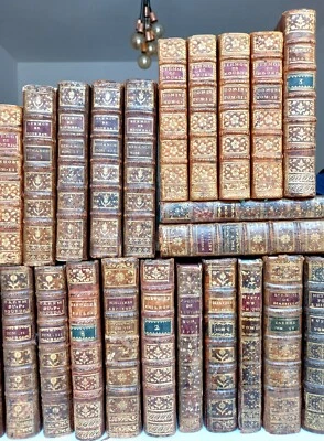 1700s Antique Book from the 18th Century Leather Binding Price per Single Book - Image 1 of 4