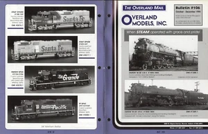 catalogo OVERLAND MODELS MAIL Bulletin 106 1994 USA E bb - Picture 1 of 2