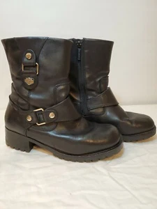 Botas con arnés para mujer Harley Davidson negras Alivia talla 8 EE. UU. - Imagen 1 de 8