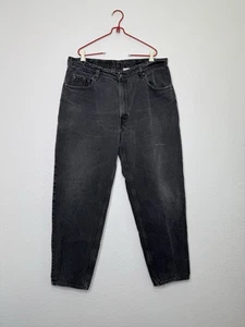 Vintage Levis 560 Jeans Mens 42x32 Black Made In USA Loose Fit Tapered Leg 90s - Picture 1 of 23