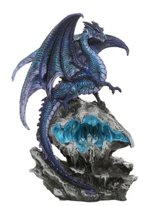Pacific Giftware Checkmate Dragon with LED Light, Frozen Blue Crystal, 12.5"H - Picture 1 of 1