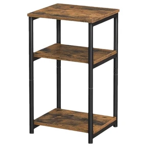 Sofa Side Table, 3-Tier End/Coffee Table, Lamp Bedside Table with Steel Frame - Picture 1 of 7