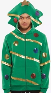 NWT Mad Engine Youth XXL Holiday Hoodie Sweatshirt Christmas Tree - Picture 1 of 9