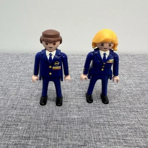 Playmobil Flugzeug Pilot & Copilot Figuren - Bild 1 von 3