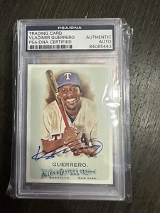 2010 Topps Allen & Ginter's Vladimir Guerrero Sr Auto PSA - Picture 1 of 2