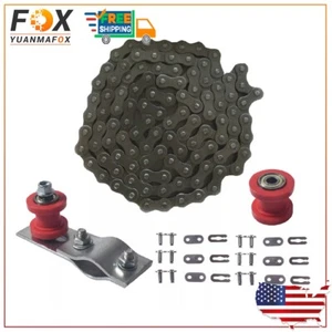 415H 110L Chain Tensioner Adjuster For 49 60 66 80cc Motorized Dirt Bike Red - Picture 1 of 13