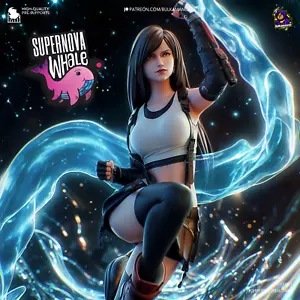 Tifa - Final Fantasy VII - komplett bemalt Option - 14k Abs wie Resin - Bild 1 von 13