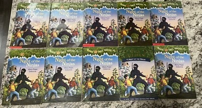 Magic Tree House Night of the Ninjas 10 Book Guided Reading Lit Circle Class Lot - Image 1 of 3