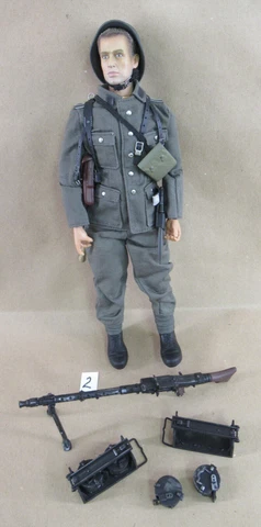 Dragon WWII German Machine Gunner w/gun, 1/6 scale 12" Action Figure (#2) Cover