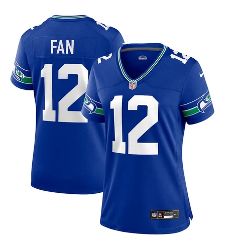 Women's "12th Fan" #12 "Seattle Seahawks" Stitched Jersey Cover