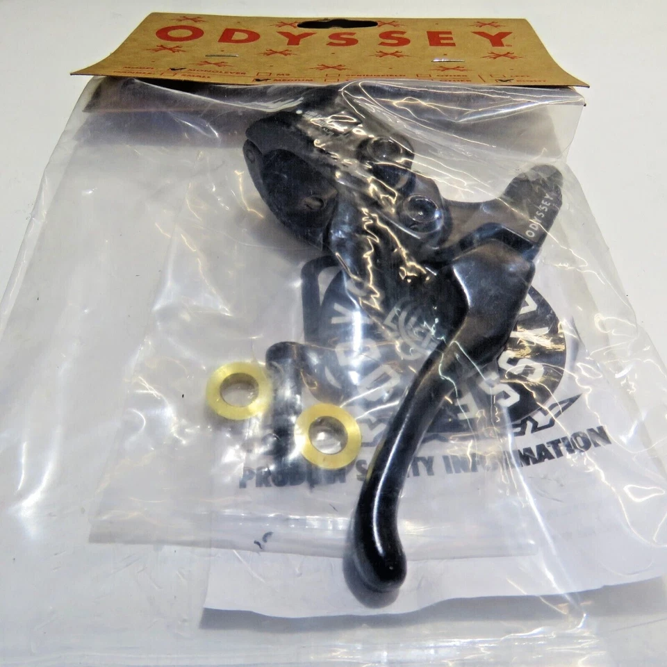 BMX Bicycle Brake Lever Odyssey Mono Hinged Medium Right Hand Black
