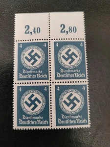 Nazi Germany 1942/44 D167 Officials 4pf Block of 4 - MNH (**) - Picture 1 of 1