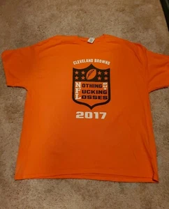 CLEVELAND BROWNS Nothing But F*cking Losses 0-16 Season 2017 Size 2XL - Picture 1 of 5