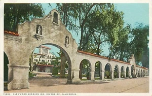 Cartolina ingresso missione Glenwood Phostint Detroit Editoria California  - Foto 1 di 2