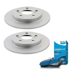 Rear Bendix Brake Pads + Disc Rotors for Toyota Corolla ZRE182 ZRE152R - Picture 1 of 1