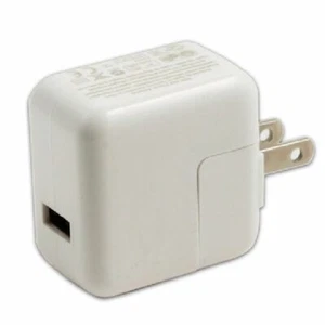 Adaptateur chargeur mural USB de voyage pour iPad, iPhone, iPod - 10W - 2,1A - Blanc - Photo 1 sur 4