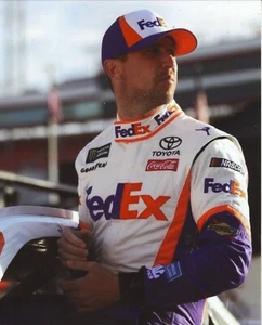 Foto brillante a color 8x10 de Denny Hamlin NASCAR FedEx - Imagen 1 de 1