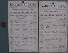 1921 Indianapolis Indiana Garrick Theatre 2 Schedule Postcard Set Tom Mix More--