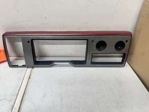 91-95 Chevy GMC G10 G20 G30 Van Dash Cluster Bezel Trim Panel OEM Silver RED T18 - Picture 1 of 14