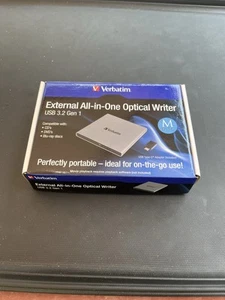 New Sealed Verbatim External All-in-One Optical Writer USB 3.2 GEN 1 71094 - Picture 1 of 5