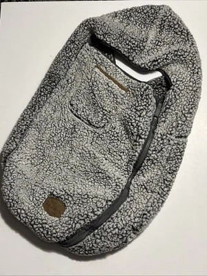 Bundle Me JJ Cole Grey Fluffy Car Seat Cover - Image 1 of 4