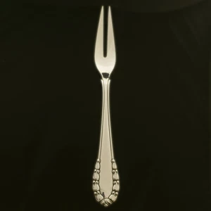 Georg Jensen Silver Meat Fork, 2 Tines - Lily of the Valley/ Liljekonval - NEW - Picture 1 of 1