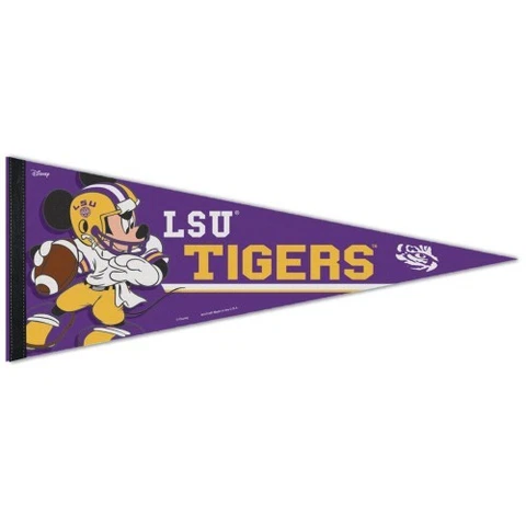 LSU LOUISIANA STATE TIGERS MICKEY MOUSE DISNEY PREMIUM PENNANT 12"X30" BANNER Cover