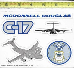Pegatinas militares McDonnell Douglas 5 C-17 USAF - Imagen 1 de 1