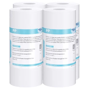 4 Pack 5 Micron 10"x4.5" Sediment Water Filter Replacement for Big Blue Housings - Picture 1 of 12