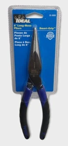 Ideal 8" Long-Nos Pliers Smart-Grip Handles 35-3038 Blue/Black NEW - Picture 1 of 5