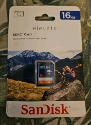 SanDisk SDHC Card | 16GB Sealed from 2017  - Image 1 of 3