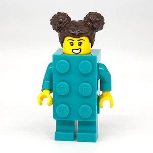 Lego Türkis Stein Kostüm Minifigur 2021 BAM Anzug Mädchen - NEU - Bild 1 von 2
