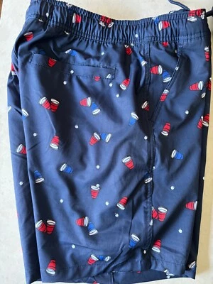 MATIX MENS RED CUP  SWIM TRUNKS SIZE M - Image 1 of 3