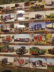 Scala CAT SuperTruck Edizione Limitata Serie 8 Set Completo 60 Carte Semi Camion - Foto 1 di 7
